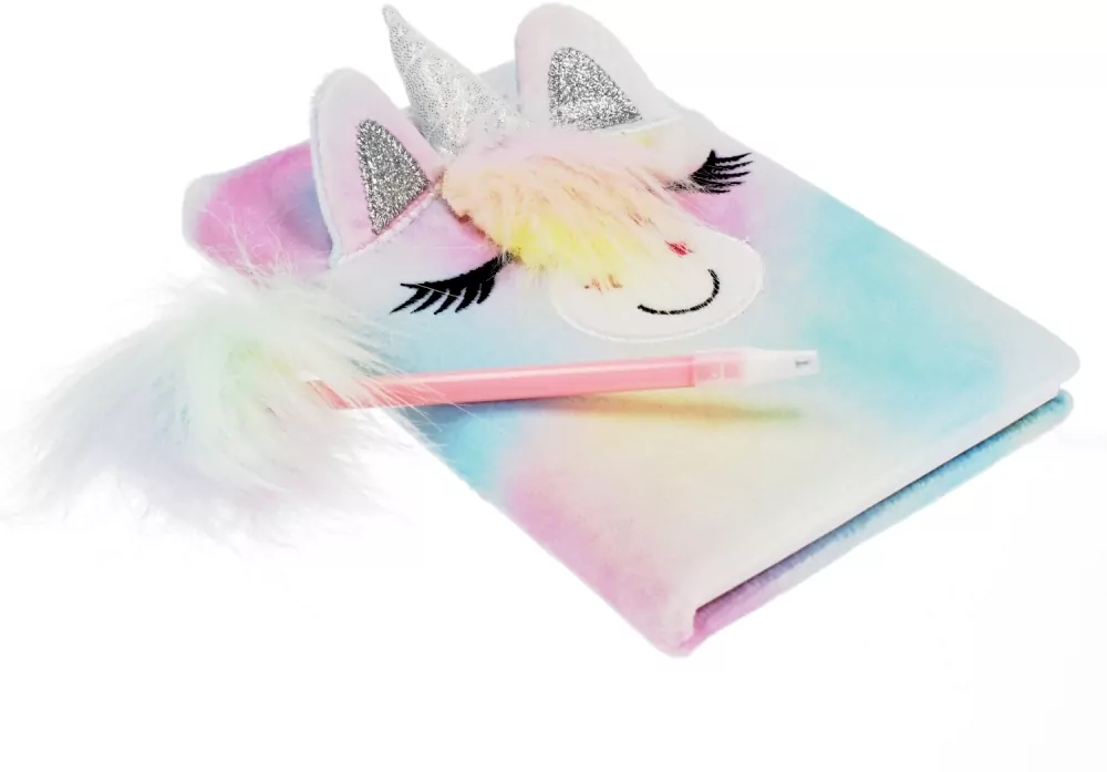 Notes pluszowy Unicorn + długopis - tantis.pl