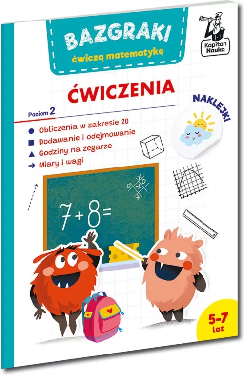 Kapitan Nauka. Bazgraki ćwiczą matematykę ćw. 2 - tantis.pl