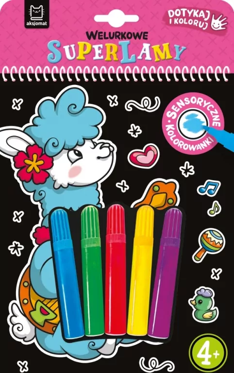 Welurkowe superlamy. Dotykaj i koloruj - tantis.pl