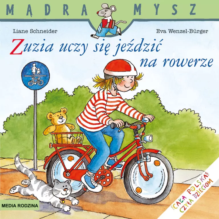 Zuzia uczy się jeździć na rowerze. Mądra Mysz - tantis.pl