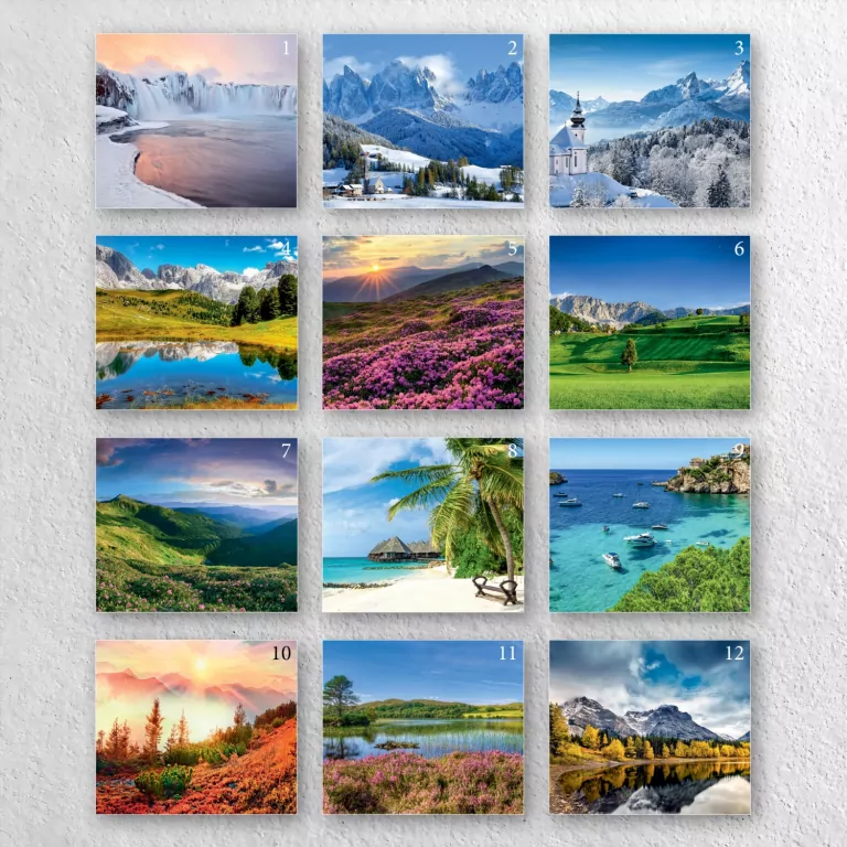 Kalendarz 2026 A4 Wieloplanszowy Krajobrazy - tantis.pl