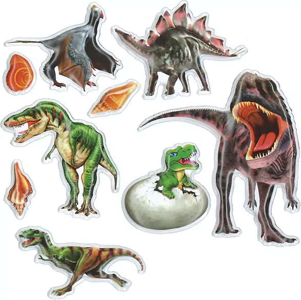 Naklejki wypukłe miękkie dinozaury mix - tantis.pl