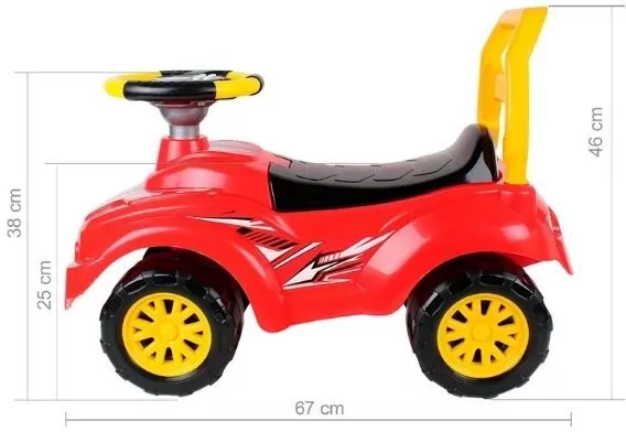 Jeżdzik czerwono-czarny - tantis.pl