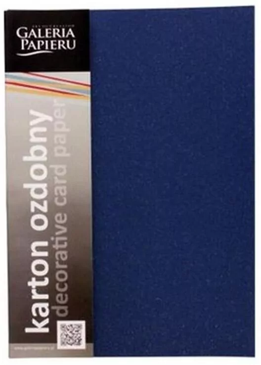Karton ozdobny Mika, granatowy, 240 g/m2, 20 szt - tantis.pl