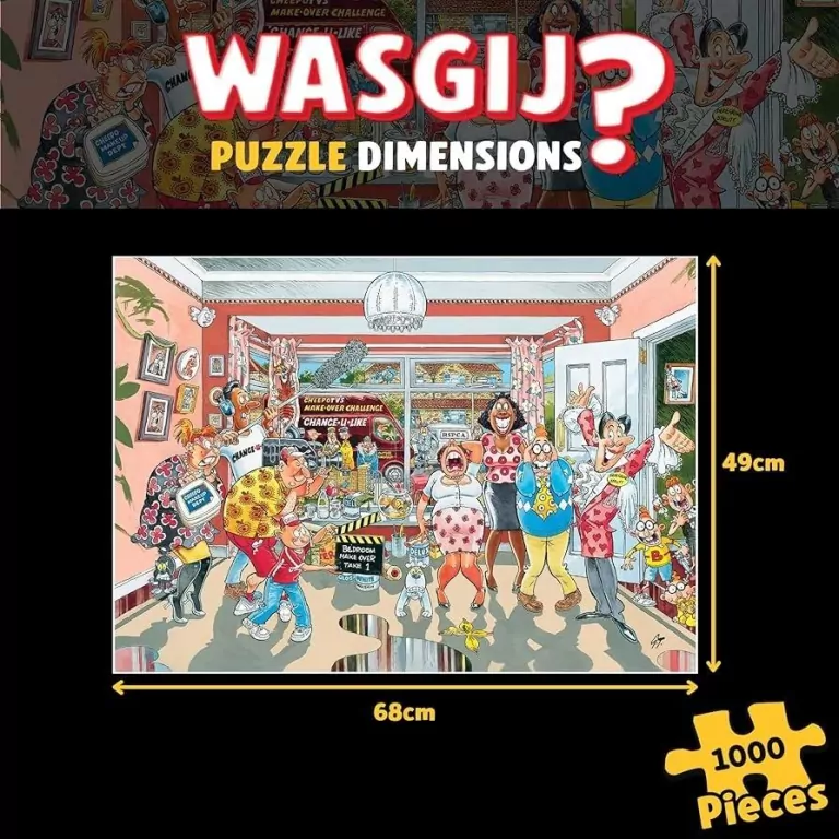 Puzzle 1000 Wasgij Jumbo Retro metamorfoza - tantis.pl