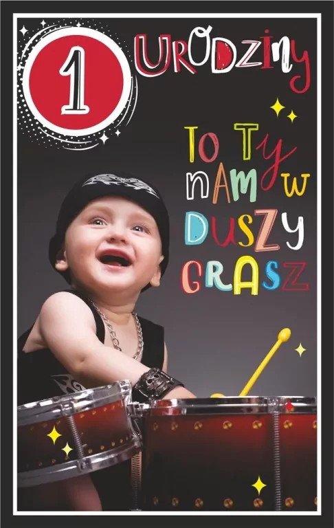 Kartka okolicznościowa Urodziny Roczek chłopiec - tantis.pl