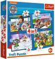 Trefl. Puzzle 4w1. Psie sprawy - tantis.pl
