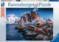Puzzle 3000. Norwegia. Hamnoy na Lofotach - tantis.pl
