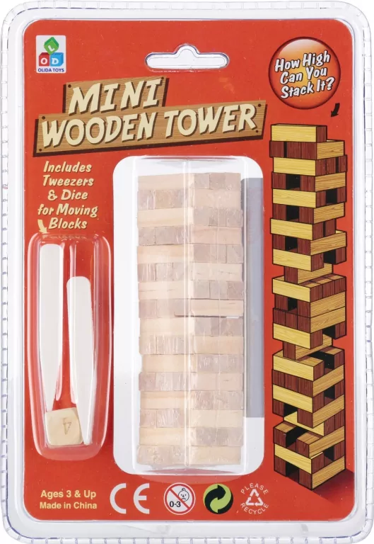 Mini wieża drewniana 13x18x5 - tantis.pl