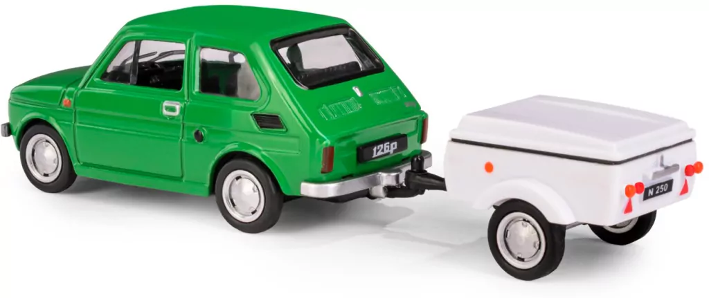 Fiat 126p + przyczepa Niewiadów Krótka zielony - tantis.pl