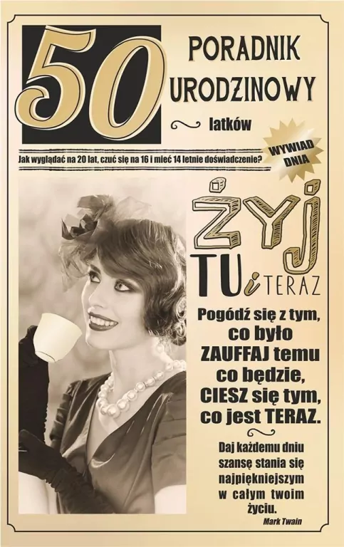 Kartka okolicznościowa. Urodziny 50 - tantis.pl