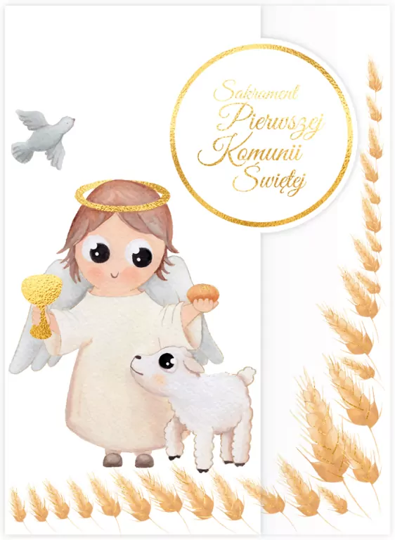 Karnet B6 Komunia. Baranek - tantis.pl
