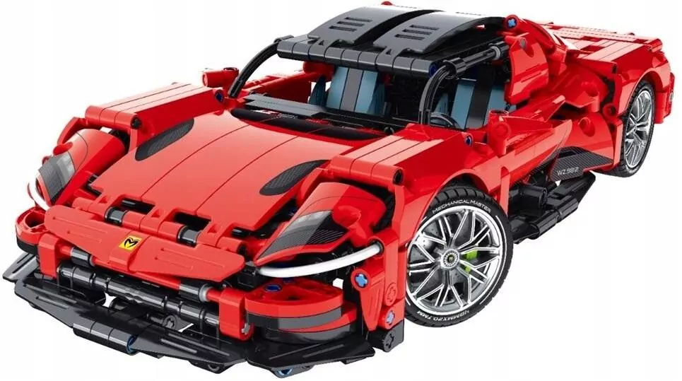 Klocki techniczne Super Car red - tantis.pl