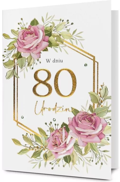 Karnet Urodziny 80 - tantis.pl