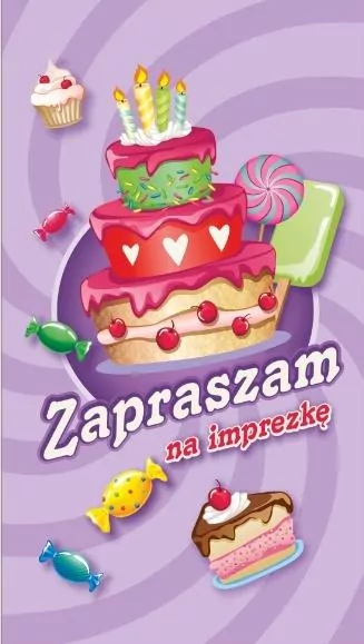 Zaproszenie Urodziny dziecięce - tantis.pl