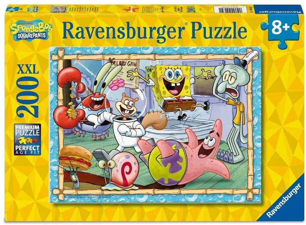 Puzzle dla dzieci 2D: Sponge Bob 200el - tantis.pl