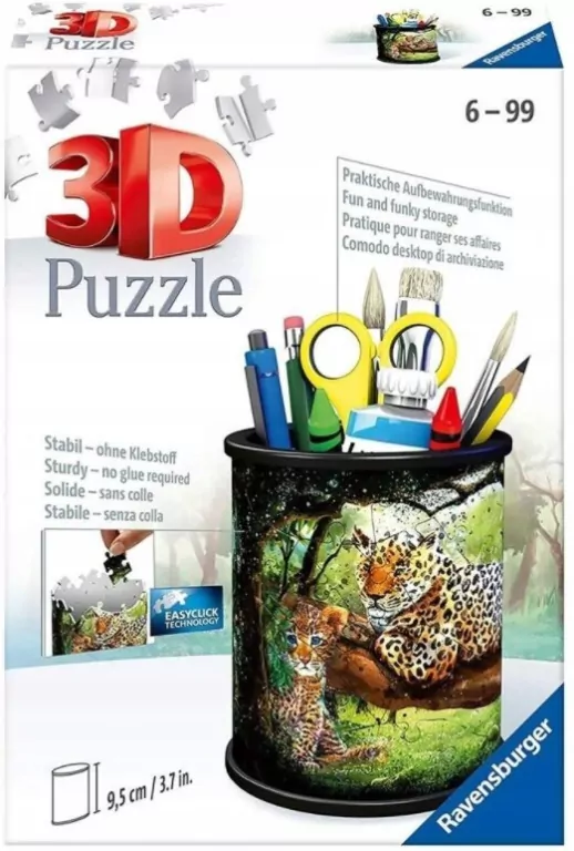 Puzzle 3D przybornik Dzika przyroda RAVENSBURGER - tantis.pl