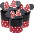 Pudełko Flower Box okrągłe Micky czerw ROZETT - tantis.pl