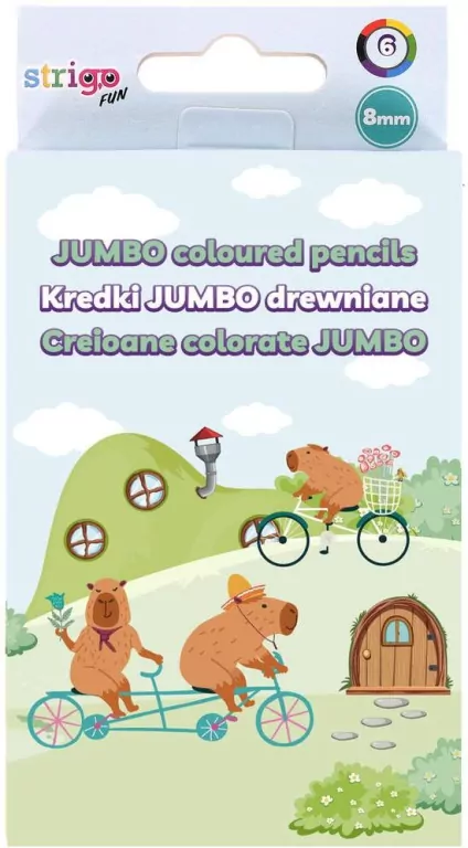 Kredki Jumbo Kapibara grafit 8mm - tantis.pl