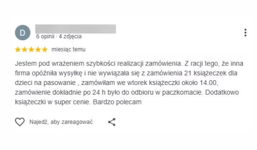 Tantis - opinie Google