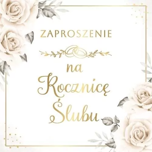 Zaproszenie Rocznica Ślubu (10szt) - tantis.pl
