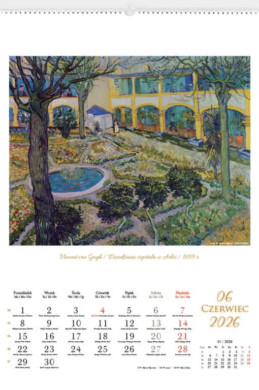 Kalendarz 2026 reklamowy Malarstwo Impresjonistów - tantis.pl