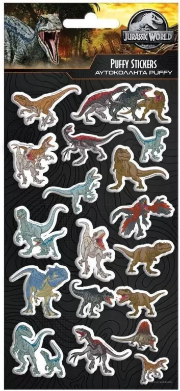 Naklejki Wypukłe Jurrasic - tantis.pl