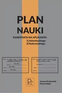 Plan nauki kandydata na aplikanta adwokackiego / radcowskiego - tantis.pl
