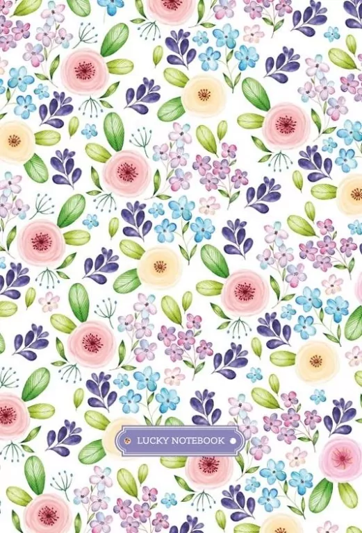 Notatnik ozdobny 143 x 210/96K kratka. Kwiaty - tantis.pl