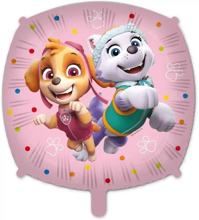 Balon foliowy.  Psi Patrol. Skye i Everest 45cm - tantis.pl