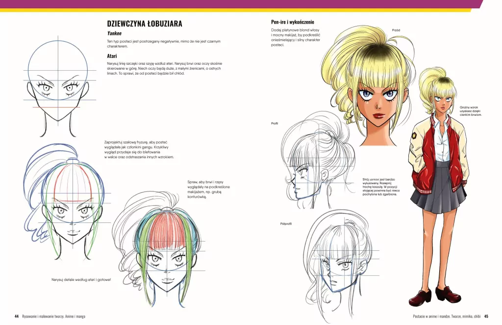 Rysowanie i malowanie twarzy. Anime i manga - tantis.pl