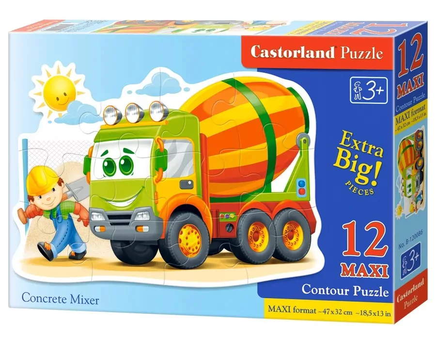 Puzzle 12 maxi. Betoniarka - tantis.pl