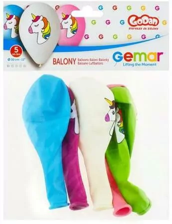 Balony premium "Jednorożec", nad. kolorowy, 12' / - tantis.pl