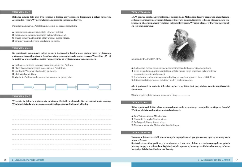 Język polski. Arkusze egzaminacyjne. Arkusze egzaminacyjne. Egzamin ósmoklasisty - tantis.pl