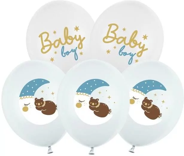 Balony Strong Pastel Baby boy 30cm mix - tantis.pl