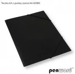Teczka A4 z gumką, czarna - tantis.pl