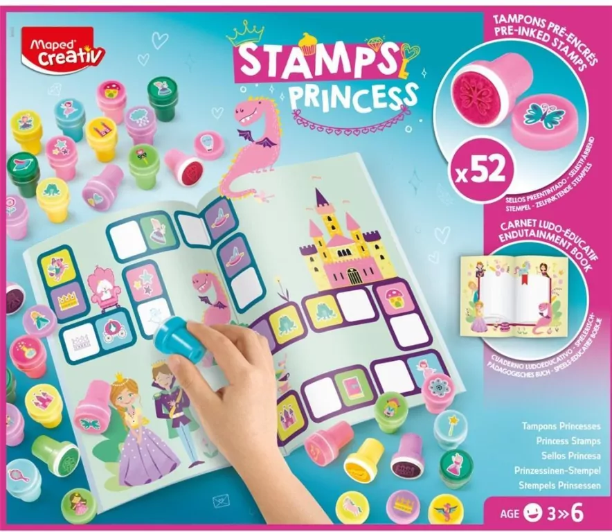 Creativ Kolorowe Stempelki Świat Księżniczek - tantis.pl