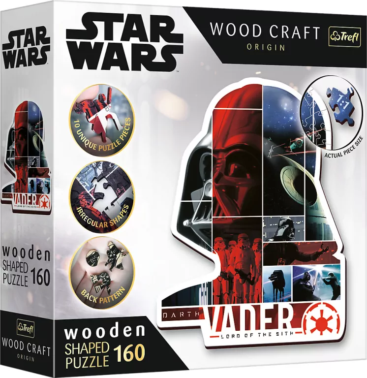 Puzzle drewniane 160. Darth Vader - tantis.pl