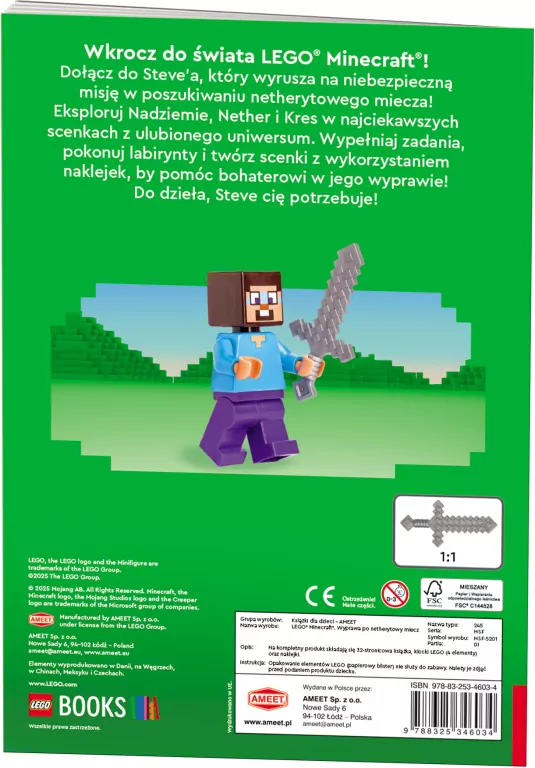 Lego Minecraft. Wyprawa po netherytowy miecz - tantis.pl