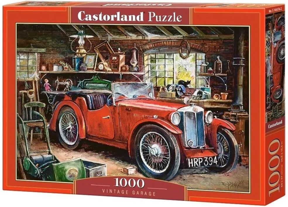 Puzzle 1000. Vintage Garage CASTORLAND - tantis.pl