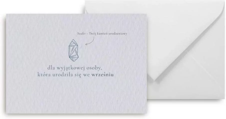 Mini kartka Urodziny wrzesień - tantis.pl