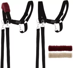 Kantar dla Hobby Horse wodze + futerka czarny