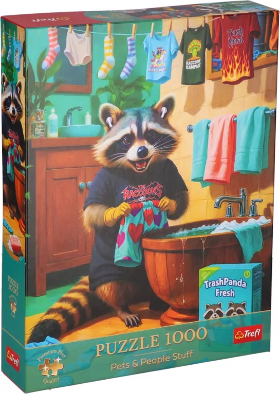Puzzle 1000 Premium Plus Dzień Prania Szopa TREFL - tantis.pl
