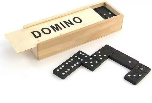 Domino drewniane w pudełku - tantis.pl