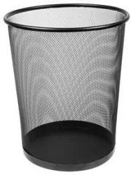 Kosz biurowy 29,5x34,5cm czarny Memobe