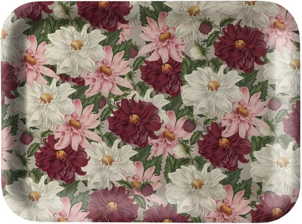 Tacka kuchenna ozdobna Fioletowe dalie - tantis.pl