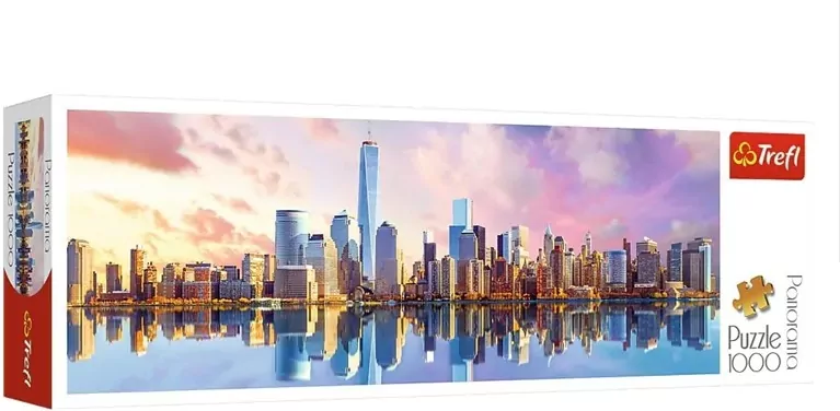 Trefl. Puzzle Panoramiczne. Manhattan, 1000 elementów - tantis.pl