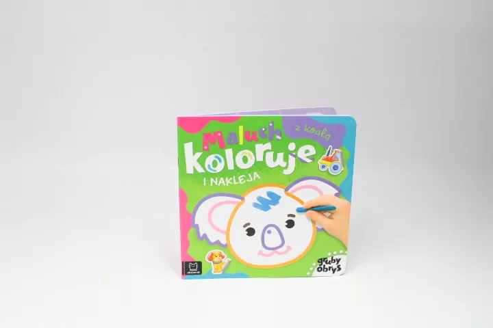 Maluch koloruje i nakleja z koalą - tantis.pl