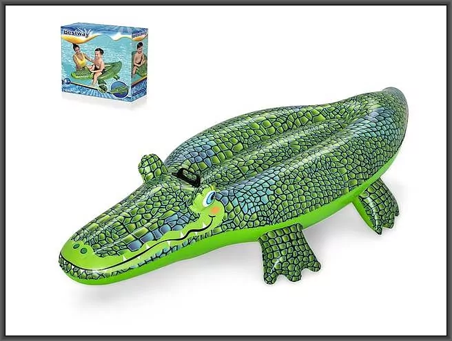 Dmuchany krokodyl do pływania z uchwytem 1.52mx71cm - tantis.pl