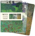 Zestaw 3 notatników Midi Gustav Klimt Krajobrazy - tantis.pl